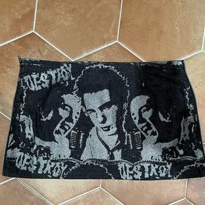 Vintage Sex Pistols micro mini skirt